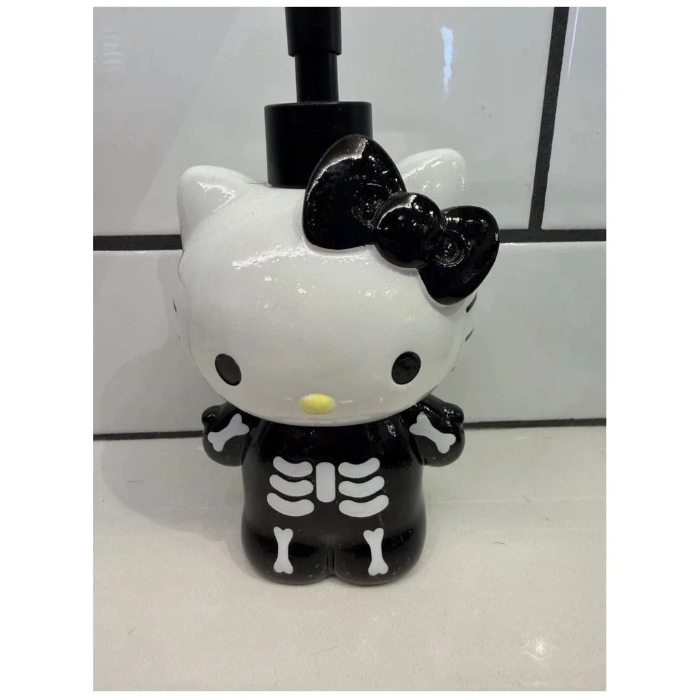 Hello Kitty Halloween Skeleton Soap‎ Dispenser Black, White 8